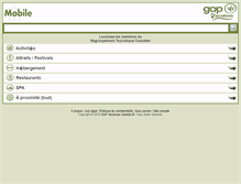 Tablet Screenshot of gapvacances.com